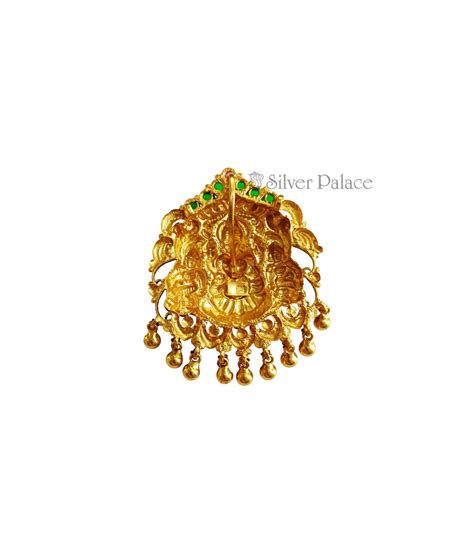 Silver Anite Collection Gold Polished Lakshmi Design Pendant For Women ...