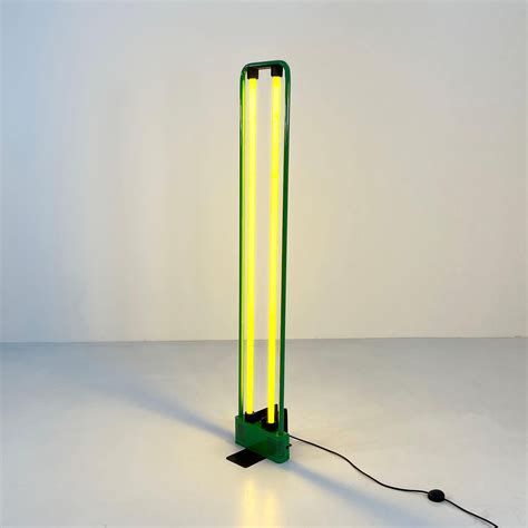 Green Neon Floorlamp by Gian N. Gigante for Zerbetto, 1980s For Sale at ...