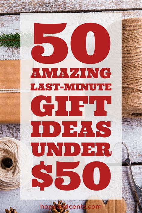 50 Amazing Last-Minute Gift Ideas Under $50 | Hope+Cents | Last minute ...