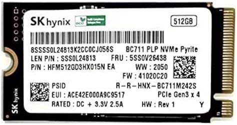 Amazon.in: Buy SKhynix 512GB M.2 2242 42mm BC711 NVMe PCIe Gen 3 x4 TLC ...