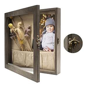 Buy Emfogo Shadow Box Frame 10X10, Shadow Box Display Case with Linen ...