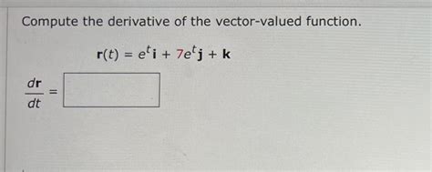 Derivative of Vector Valued Function 的图像结果