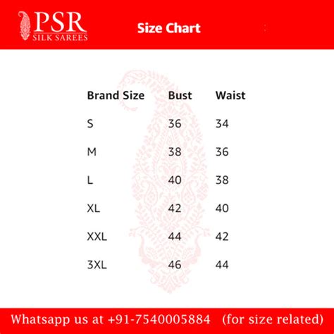 Size Chart – PSR Silks