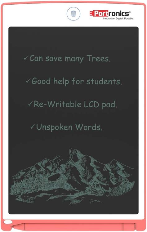 Portronics Portable RuffPad E-Writer 21.59Cm (8.5-inch) LCD with 4 ...