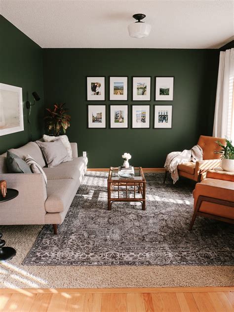 Tips for Decorating a Living Room with Dark, Bold Paint Color - kitty ...