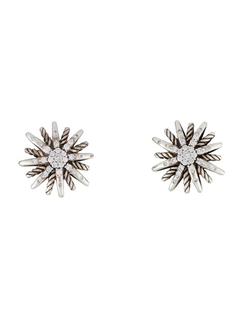 David Yurman 18K Sculpted Cable Stud Earrings - 18K Yellow Gold Stud ...
