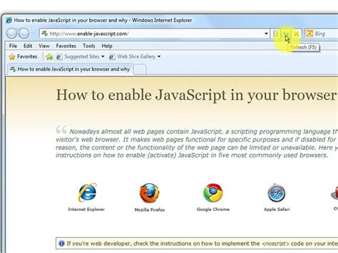 How to Turn On JavaScript On IE 的图像结果
