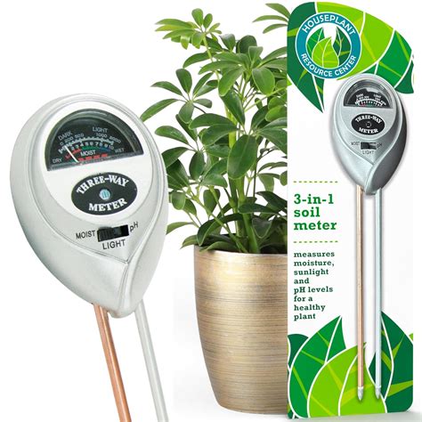 HOUSEPLANT RESOURCE CENTER 3-in-1 Soil Meter Optimize Plant Health with ...