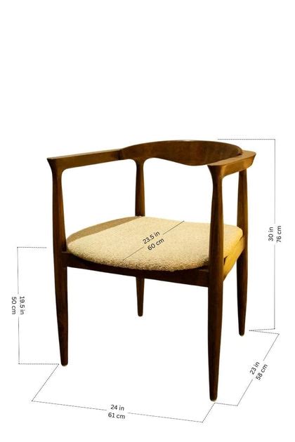 Buy Andaman Tropical Teak Wood And Upholstery Fabric Dining Chair ...