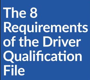 Image result for Creating a Driver Qualification File