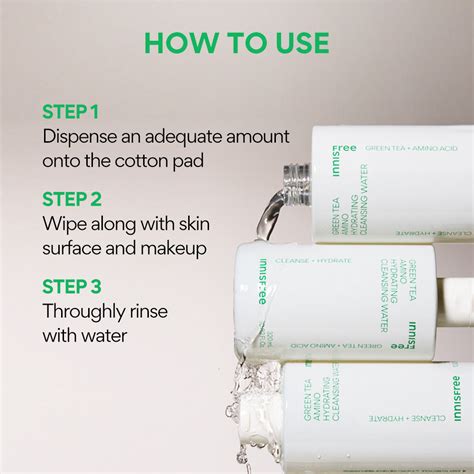 Green Tea Hydrating Amino Acid Cleansing Water 300ml – innisfree India