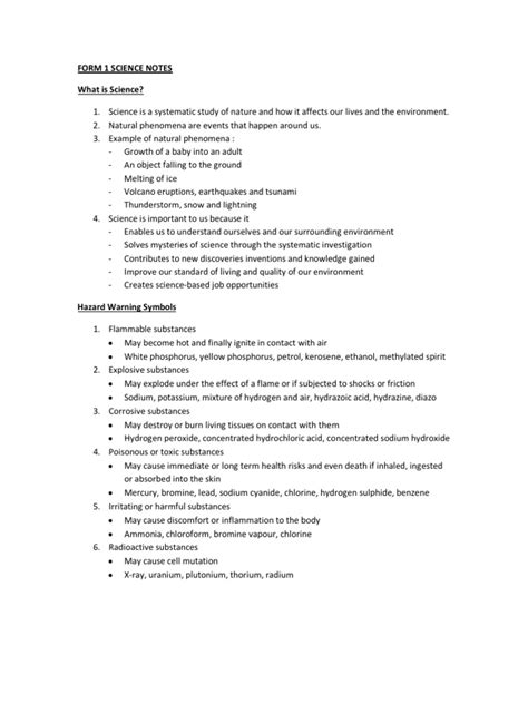 Image result for Science Form 1 Chapter Short Notes