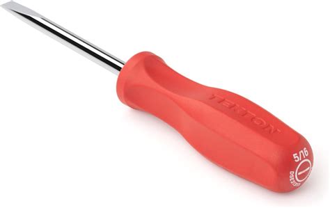Buy TEKTON 5/16 Inch Slotted Hard Handle Screwdriver | Made in USA ...