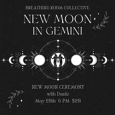 New Moon Ceremony - New Moon in Gemini, Breathing Room Yoga + Wellness ...