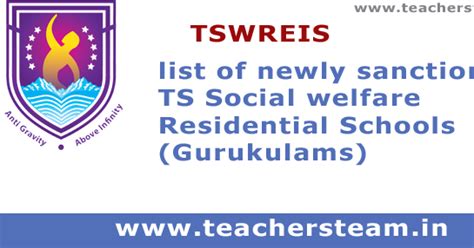 TSWREIS newly sanctioned residential schools list GO.20 Dt02-6-2016 ...