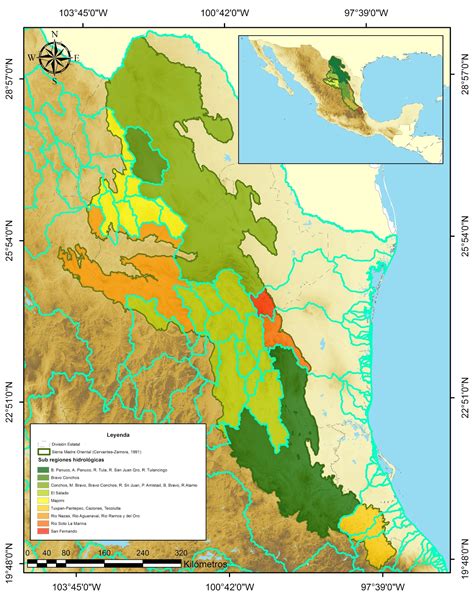 Sierra Madre Oriental Estados Que Abarca - abstractor