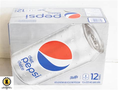CASE OF 12 DIET PEPSI CANS