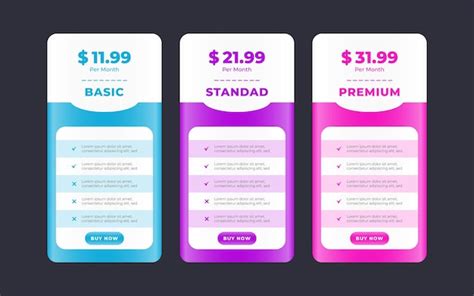 Pricing Table Design 的图像结果