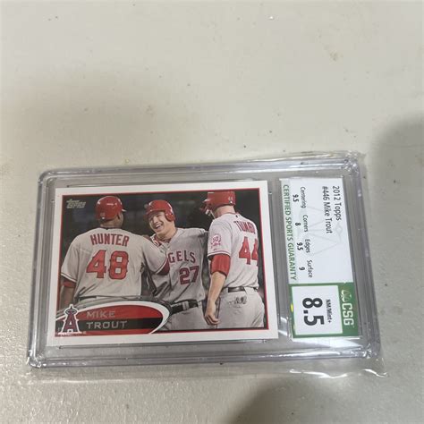 mike trout rookie card 446, CSG 8.5, NM/ Mint+ | eBay