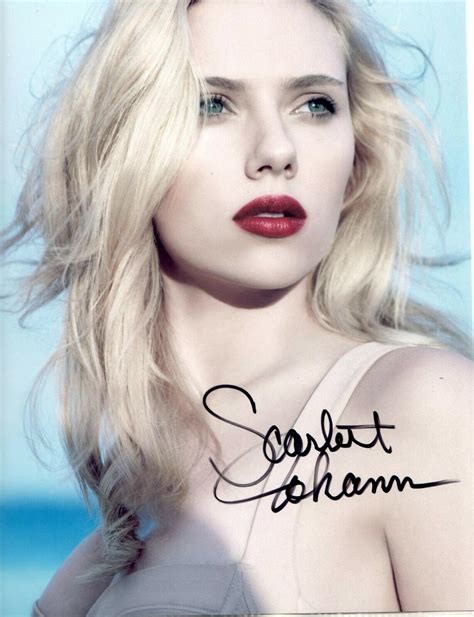 SCARLETT JOHANSSON - SEXY BLACK WIDOW ACTRESS - HAND SIGNED AUTOGRAPHED ...
