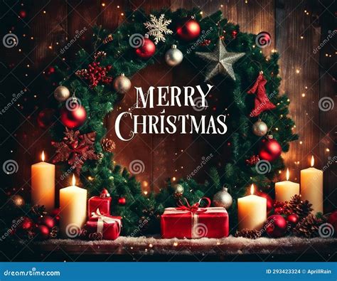 Beautiful Christmas card stock photo. Image of templates - 293423324