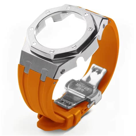 Mod Kit Metal Watchband and Metal Case for G-shock GM-2100 and GM-2110 ...