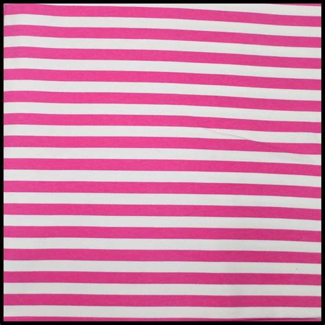 Hot pink and white stripe knit fabric 1/2 inch stripe fabric | Etsy