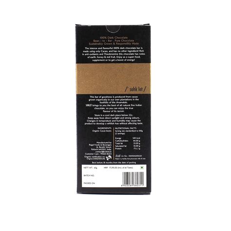 100% Dark Chocolate – SOKLET