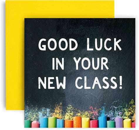 Huxters Good Luck Card for Children First Day at Class school ...