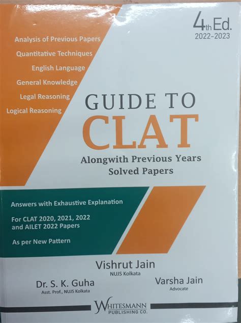 Vishrut Jain's Guide to CLAT Alongwith Solved Papers 4th Edition – Book ...