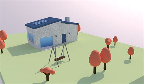 C4D工具练习 房子建模 三维模型 场景|空间|建筑设计|AH_大木 - 原创作品 - 站酷 (ZCOOL)