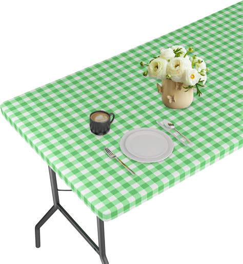 Waterproof Polyester Tablecloth Jolly Camper 72 X 30 Fitted Tablecloth ...