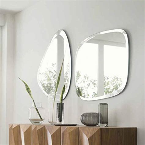 Buy TINITALO Premium Glass Frameless Decorative Mirror for Wall ...