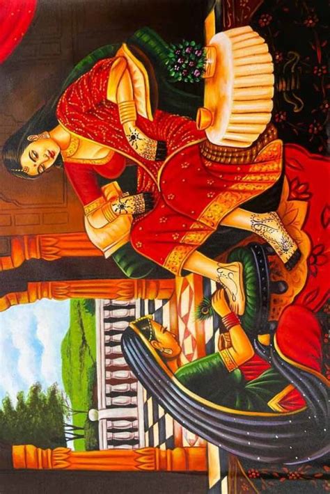 Rajasthani Painting Waterproof Vinyl Sticker Poster || can3462-3 Fine ...