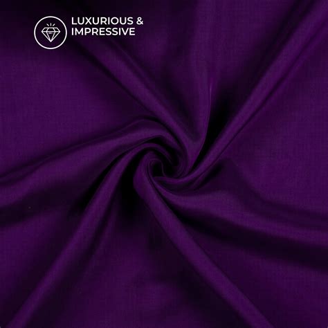 Violet Plain Pure Organza Fabric – Fabcurate