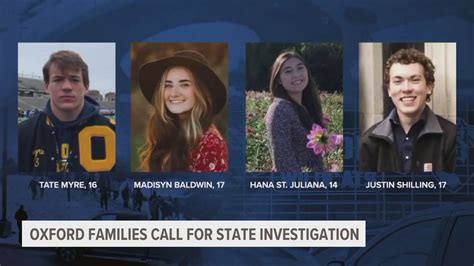 Families of Oxford shooting victims call for state investigation | wzzm13.com