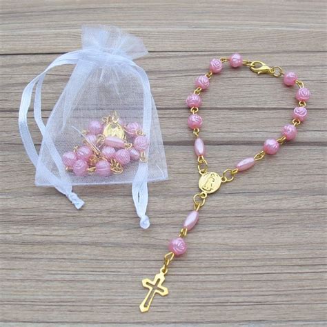 Baptism Favor 24 PCS Mini Rosaries with Clasp Decade | Ubuy India