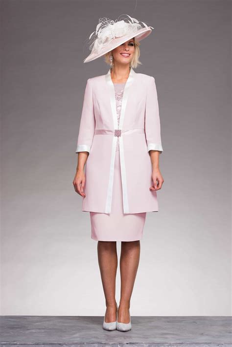 Short fitted dress with a matching coat. 008672 - Catherines of Partick
