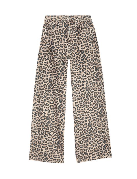 Buy Animal Print Wide Leg Jeans at Marks & Spencer
