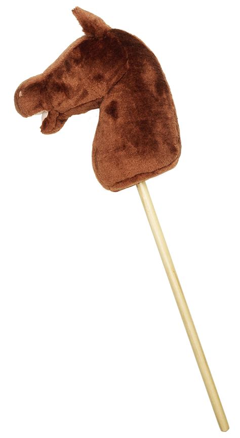 Buy Panduro hobby horse fur real horse toys stick jumps for girls toy craft horse on a stick ...