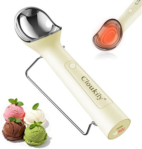 Amazon.com: Cloukily Heated Ice Cream Scoop with ON/OFF Switch(Latest ...
