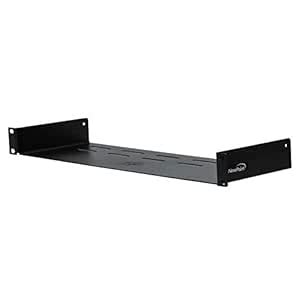 NavePoint Universal Rack Tray Vented Shelves 1U Black 6" (150mm deep ...
