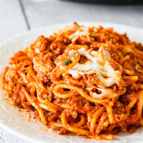 Crock Pot Spaghetti - THIS IS NOT DIET FOOD