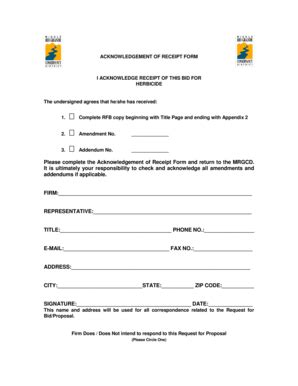 Fillable Online Complete RFB copy beginning with Title Page and ending ...