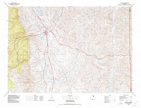 Sheridan topographic map, WY - USGS Topo 1:250,000 scale