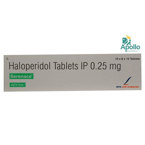 Serenace 0.25 Tablet 10's Price, Uses, Side Effects, Composition ...