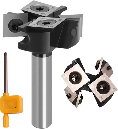 Sinoprotools Router Bit 1/2 Shank CNC Spoilboard Surfacing, 2+2 Flutes ...