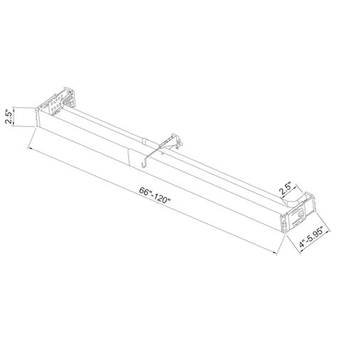 Project Source 66-in to 120-in White Steel Wide-pocket Curtain Rod 08 ...