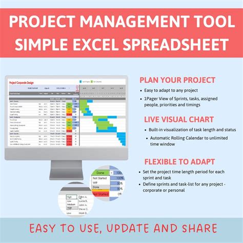 Simple Project Plan Excel 的图像结果