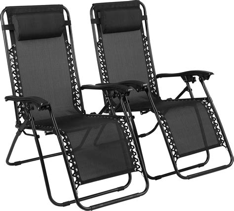Buy Zero Gravity Chairs Set of 2 Pool Lounge Chair Zero Gravity ...